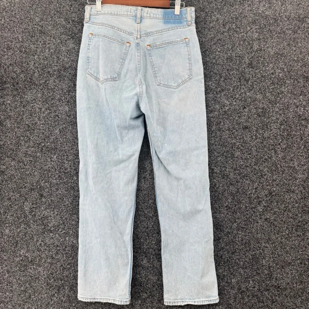 Abercrombie & Fitch Ankle Straight Ultra High Rise Jeans Light Wash 29 8L